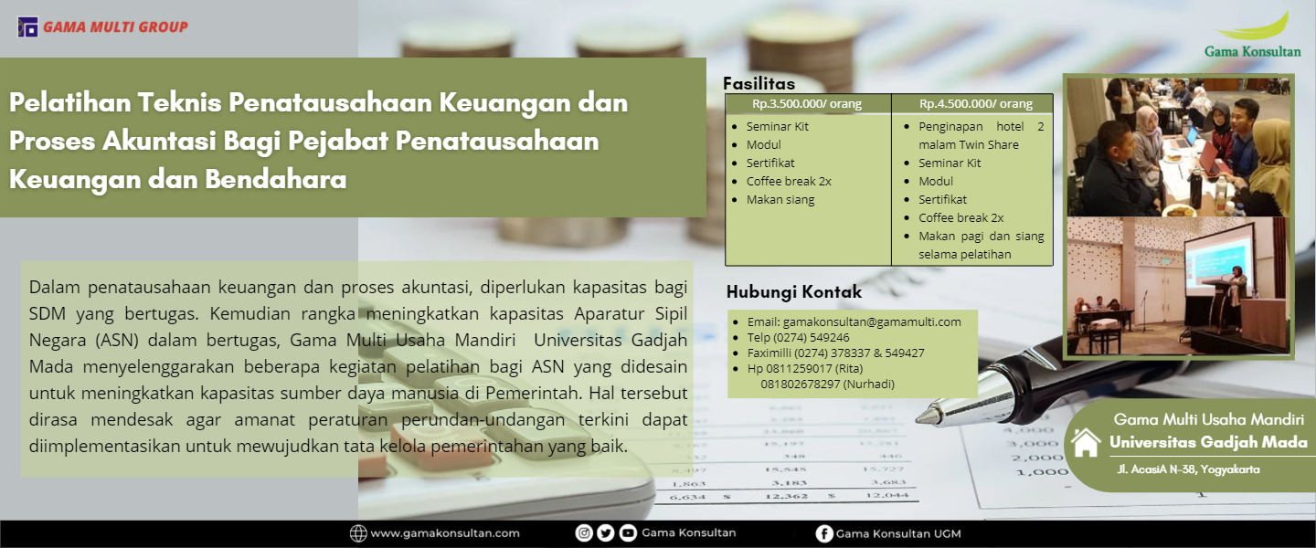 Pelatihan Teknis Penatausahaan Keuangan dan Proses Akuntansi Bagi ...